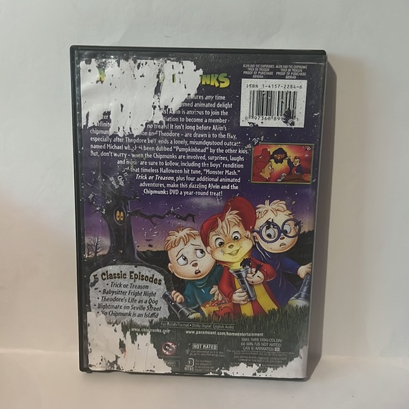 Alvin and the Chipmunks - Trick or Treason (DVD, 2006) Cartoon - Picture 2 of 2
